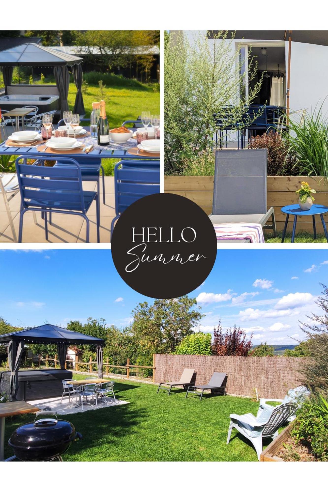 Le Cemarose: Spa, Jardin, Terrasse Et Jolie Vue Au Coeur D'Épernay Exterior foto