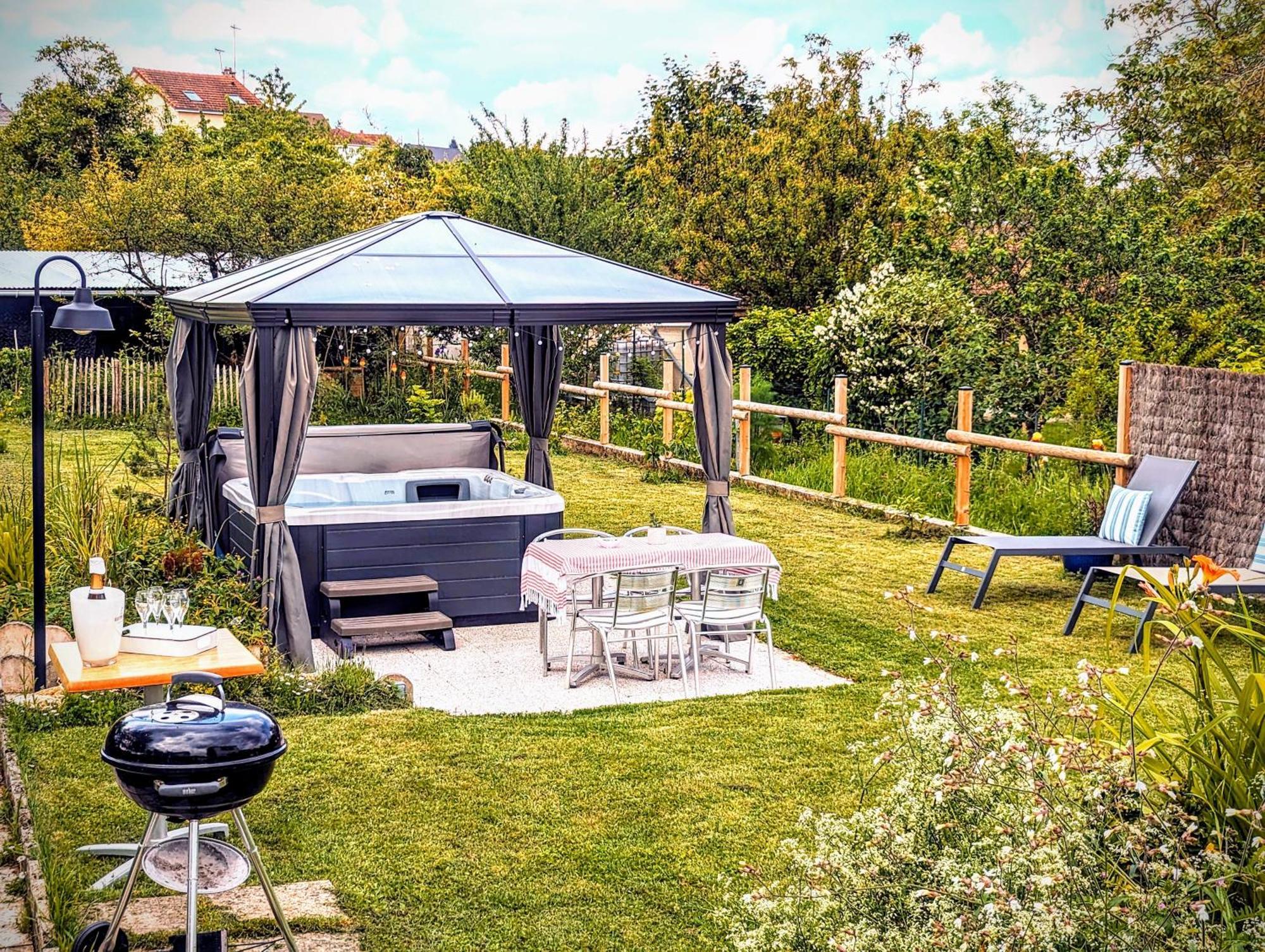 Le Cemarose: Spa, Jardin, Terrasse Et Jolie Vue Au Coeur D'Épernay Exterior foto