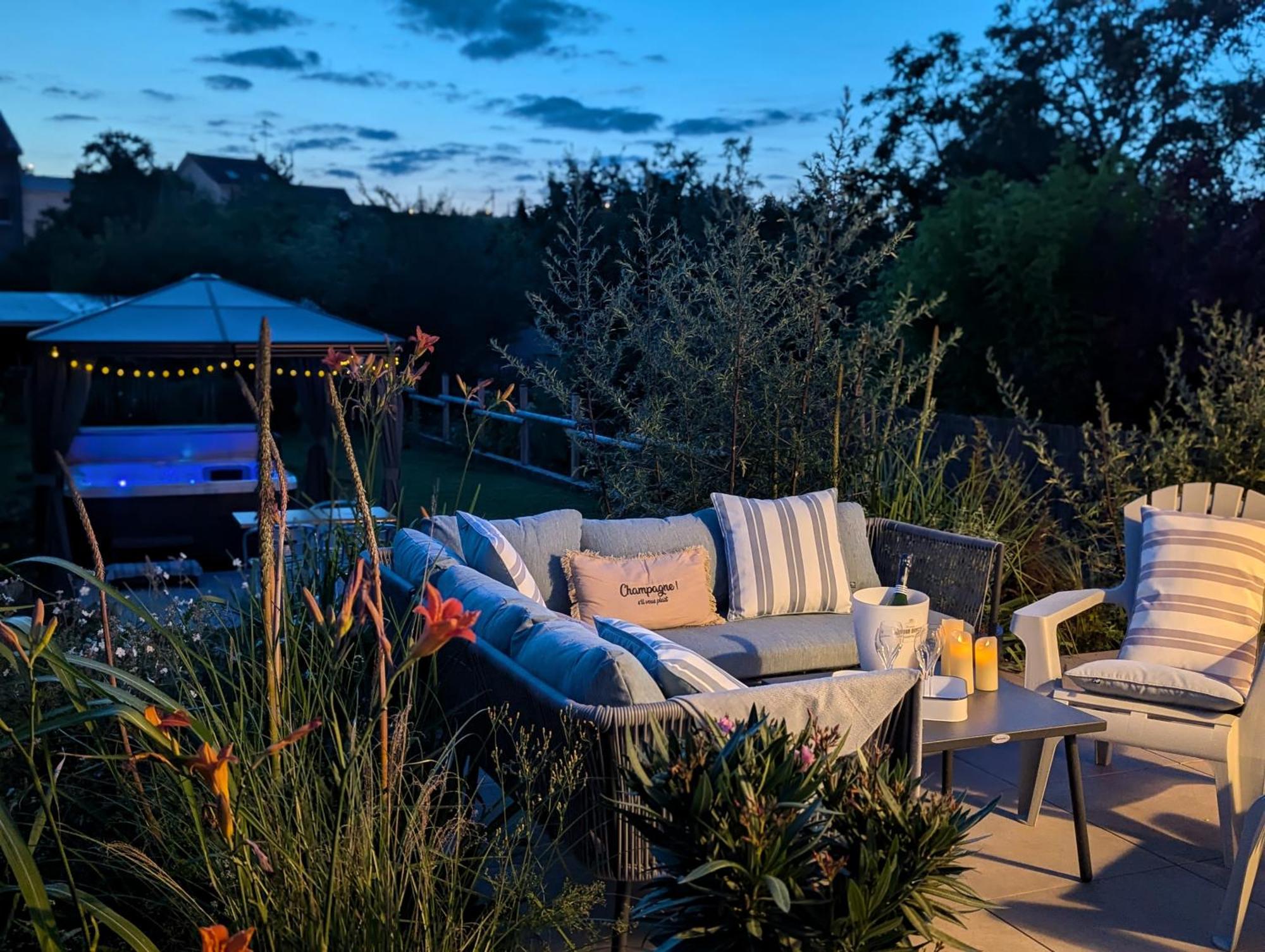 Le Cemarose: Spa, Jardin, Terrasse Et Jolie Vue Au Coeur D'Épernay Exterior foto